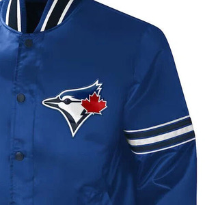 Chaqueta universitaria de satén para hombre, ropa de calle elegante, ropa de calle de béisbol, ropa de abrigo informal a la moda, chaqueta deportiva de satén para hombre - Product Image 5