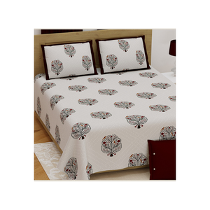 Relaxed Living 100% Cotton Block Print 380TC Biodegradable Quick Dry ISO 9001 Certified Indian Artisan Work Hotel <b>Bedspreads</b> - Product Image 3