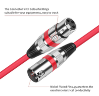 Cables XLR de Alta Calidad, Coloridos, OEM ODM, Macho a Hembra, Cable de Audio de 3 Pines para Altavoz y Micrófono, Balanceado