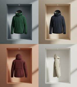 Veste coupe-vent durable pour homme |   Fermeture éclair intégrale, capuche amovible, coupe ajustée, idéal pour l'été et les sentiers - Product Image 4