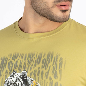 Camiseta de algodón 100% para hombre, manga corta con cuello redondo de secado rápido, respetuosa con el medio ambiente y fácil de usar, estilo Formal - Product Image 6