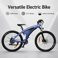 Vélo de montagne électrique 650W, 27,5 pouces, EMTB, vélo électrique tout terrain pour adultes, vélo électrique hors route