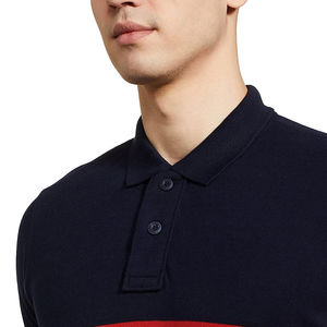 Polo de golf de secado rápido con logotipo bordado personalizado, Polo de trabajo de algodón promocional liso para hombre, transpirable, OEM - Product Image 3
