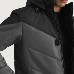 Veste matelassée streetwear personnalisée |   Manteau d'hiver chaud surdimensionné |   Veste matelassée isolée en gros - Product Image 6
