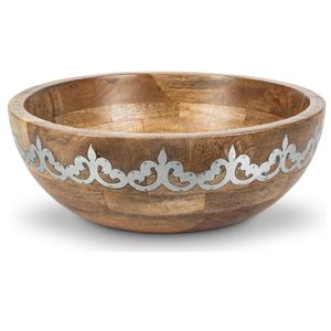 Tazón Redondo de Madera 100% Natural para Servir Frutos Secos y Dulces, Tazón de Cocina, Decoración de Mesa para Bodas - Product Image 4