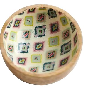 Cuencos de Madera Esmaltada Ecológicos y Encantadores con Diseños Vibrantes de Animales, Estilo Cuerno, Técnica Pulida para Servir, Almacenar y Exhibir - Product Image 3