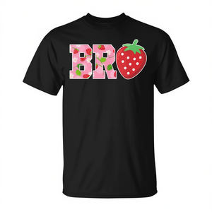 T-shirt personalizzabile a tema fragola per la famiglia, 'Brother of the Berry', per feste di compleanno e celebrazioni - Product Image 2