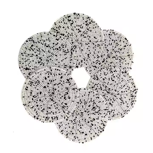 <b>Mushroom</b> Embroidered Beaded Coaster Set of 4 Pieces Handmade Top Quality Beaded Coaster Placemat Pad <b>for</b> Dining Table Decoration - Product Image 3