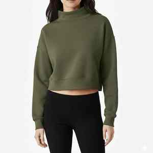 เสื้อไหมพรมแขนยาวทรงบ็อกซี่ คอเต่า ลายพิมพ์ สีพื้น ผ้าระบายอากาศ ป้องกันรอยยับ สำหรับผู้หญิง ฤดูหนาว ปี 2025 - Product Image 2