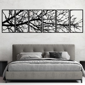Arte de Pared de Metal Negro Antiguo, Escultura de Hierro Hecha a Mano, Decoración Elegante para Colgar en la Pared de la Sala de Estar, Dormitorio u Oficina - Product Image 2
