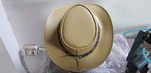 Sombrero de Vaquero de Cuero Beige Hecho a Mano de Alta Calidad, Precio Razonable, Sombrero Western Ranch Outback, Envío Rápido, Sombrero de Montar de Ala Ancha - Product Image 3