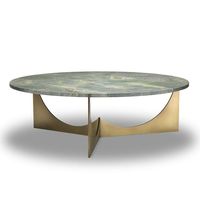 Mesa auxiliar redonda de mármol para Centro, mesa de comedor para sala de estar, diseño personalizado, decoración de granja disponible