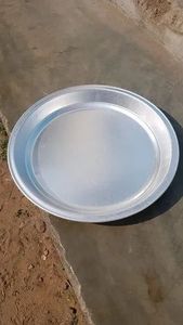 Plateau rond en aluminium Elite Kitchen 42 cm, étanche, facile à nettoyer, durable, finition de haute qualité, service à domicile, circulaire - Product Image 4