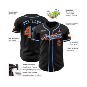 Maillot de baseball unisexe personnalisé de haute qualité, respirant, motif 3D, grande taille, anti-humidité, manches courtes, 220g, avec logo et nom de l'équipe - Product Image 5