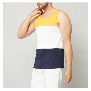 <b>Mens</b> Dry Fit Stringer Tank OEM Custom Gym Clothing Breathable Polyester/Cotton QuickDry Tank Top <b>for</b> <b>Men</b> Wholesale Fitness - Product Image 4