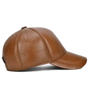 Gorro de Cuero Genuino Unisex para Invierno, de Alta Calidad y Precio Económico, Cálido, de Piel de Vaca, Personalizable, Ajustable, Informal, OEM - Product Image 1