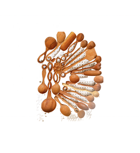 High Quality 17cm Bamboo Soup Spoons Flatware Spoon Kitchenware Tableware for Coffee & Food <b>Party</b> Wedding Craft Gift <b>Set</b> - Product Image 3