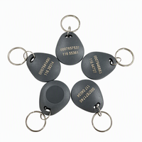 Cartes-clés de proximité RFID ABS avec impression de logo couleur, 125KHz EM4200, porte-clés RFID pour contrôle d'accès hôtelier