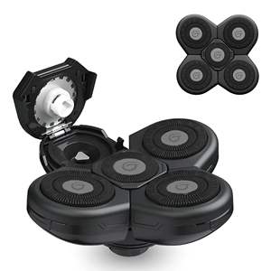 Cabezales de Repuesto para Afeitadora Eléctrica Impermeable, para Uso en Seco y Húmedo, IPX7, Idioma de Funcionamiento Alemán, Afeitadora Rotatoria Lavable - Product Image 1