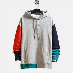 Sudadera con Capucha para Hombre de Alta Calidad al por Mayor, 100% Algodón Felpa, Ajuste Regular de Otoño, Capucha con Cordón y Paneles de Color - Product Image 4