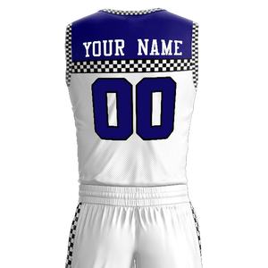 Conjunto de Camiseta y Pantalones Cortos de Baloncesto Personalizados al por Mayor, Impresión por Sublimación Colorida, Secado Rápido, Uniforme de Baloncesto Ligero y Transpirable - Product Image 3