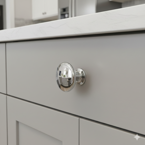 Manija de Perilla Rectangular Moderna de Aleación de Zinc, Herraje para Gabinete Cromado Pulido para Cocina, Comedor, Dormitorio, Sala de Estar, Cajón - Product Image 5