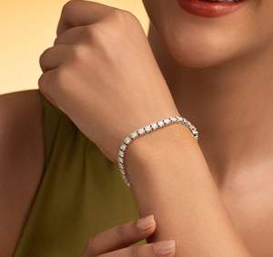 Women's Diamond <b>Beaded</b> <b>Bracelet</b> Fine Jewelry Accessory use naturel diamond 18kt gold13.303 wight - Product Image 2