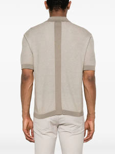 Camiseta de trabajo de verano para hombre con cuello abierto personalizada OEM ODM Cool Patchwork Business para Polo Casual tejido sólido impreso - Product Image 3