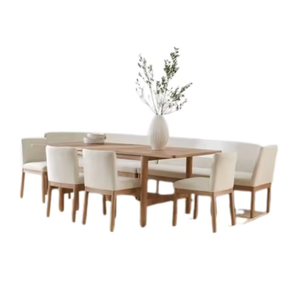 ชุดโต๊ะอาหารสุดหรูสำหรับเฟอร์นิเจอร์โต๊ะอาหารไม้เนื้อแข็งชุดเก้าอี้และทานอาหาร - Product Image 1