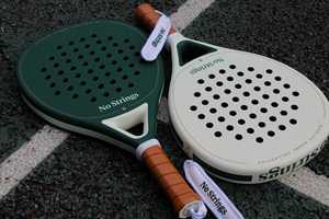 Raqueta de Pá<span class=keywords><strong>del</strong></span> de Fibra de Carbono, Raqueta de <span class=keywords><strong>Tenis</strong></span> de Pá<span class=keywords><strong>del</strong></span> de Carbono Completo, Red de Poliéster Diamante, Ecológica, Personalizada, Ligera, Duradera, de Alta Resistencia - Product Image 3