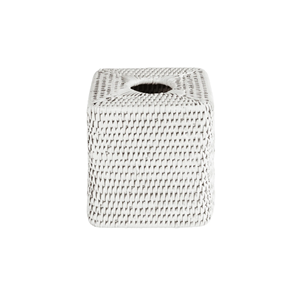 Boîte à mouchoirs blanche boîte à mouchoirs en rotin carré tissé à la main porte-mouchoirs en osier vaisselle de fête décor de Table en gros du Vietnam - Product Image 1