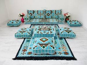 Asientos de suelo árabe Sofá de suelo árabe Piso de asiento Árabe | 12 piezas, 28 bailes con esponja - Product Image 4