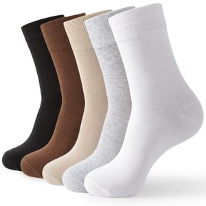 Natural NTI Odor <b>Moisture</b> Wicking Breathable Soft Crew Dress <b>Socks</b> for Running Daily Wear Cooling Bamboo Business Summer - Product Image 1