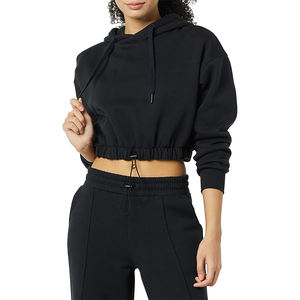 เสื้อฮู้ดผู้หญิง,เสื้อครอปพิมพ์โลโก้ออกแบบราคาถูกน้ำหนักเบา - Product Image 1