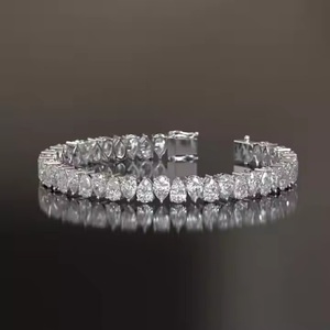 Pulsera de tenis de diamantes cultivados en laboratorio para mujer, pulsera de moissanita de tendencia para novias, uso diario - Product Image 4