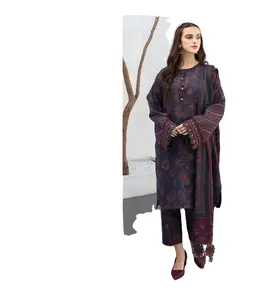 2024 kadın moda koleksiyonu pakistan ve hint rahat elbiseler baskılı kıyafetler