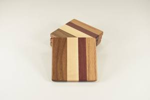 Top best-seller sous-verres en bois classiques faits à la main résine bois Table décor tapis tampons thé sous-verres pour la maison - Product Image 5