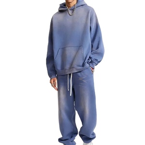 Chándal Deportivo Personalizado de Alta Calidad para Hombre, con Capucha, Cierre Completo, Cordón Ajustable, Transpirable, de Algodón, para Invierno - Product Image 1