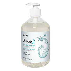 Vente en gros 473ml Formule 2 Gel liquide savon nettoyant pour les mains avec lanoline hydratante non parfumé clair sans couleur 16oz - Product Image 1