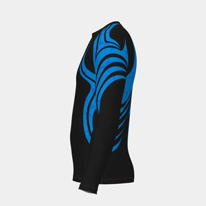 Sublimated Rash Guard Compression Swimwear Top for Outdoor Sports <b>Surfing</b> Cycling Training & Active Performance 100% Polyester - Product Image 3