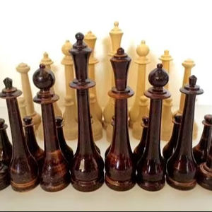 Cever ชุดหมากรุกไม้แบบออกแบบได้ตามต้องการขนาดใหญ่บอร์ดพับได้สำหรับเล่นเกมหมากรุกหรูหรา - Product Image 1