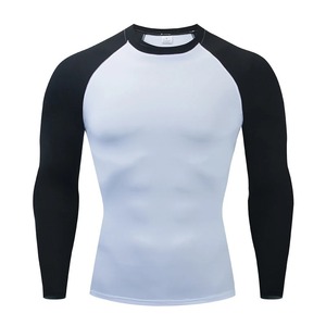 Sweat-shirt de compression sport pour hommes Gym Tight Running Tops Fitness T-Shirt Rash Guard pour l'entraînement musculaire Jogging Training - Product Image 3