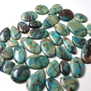 เครื่องประดับคริสโซคอลจากธรรมชาติทำด้วยมือขนาดและรูปร่างผสมคุณภาพสูงลูกแพร์อัญมณีทรงหลังเบี้ยแฟนซี - Product Image 2