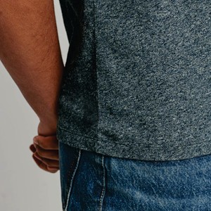 T-shirt personnalisé en coton de haute qualité pour hommes T-shirt blanc lourd Steal T-shirts pour hommes gris - Product Image 5