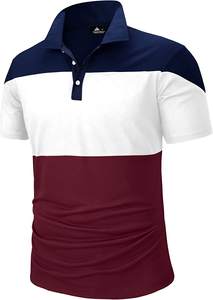 Patrón sólido informal para hombre para camisetas de polo Camisa de moda cómoda de algodón 100% de alta calidad con logotipo personalizado de punto Fabr - Product Image 2