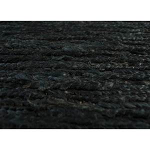 Alfombra Hula PX-01 Gris y Negra, Tejida a Mano con Yute y Cáñamo, Diseño Rectangular a Rayas, Estilo Kilim, 9x12, para Uso Doméstico, Técnica de Tejido Plano - Product Image 3