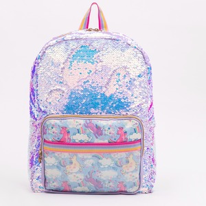 Mochila escolar con lentejuelas - Linda mochila escolar con lentejuelas de unicornio - La mochila escolar con lentejuelas mágicas reversibles es brillante, colorida y llamativa - Product Image 1