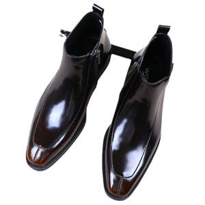 รองเท้าบูทคลาสสิกพร้อมพื้นกันลื่นและพื้นรองรับแรงกระแทกสำหรับใส่ทำงานและประชุมทางธุรกิจ - Product Image 1