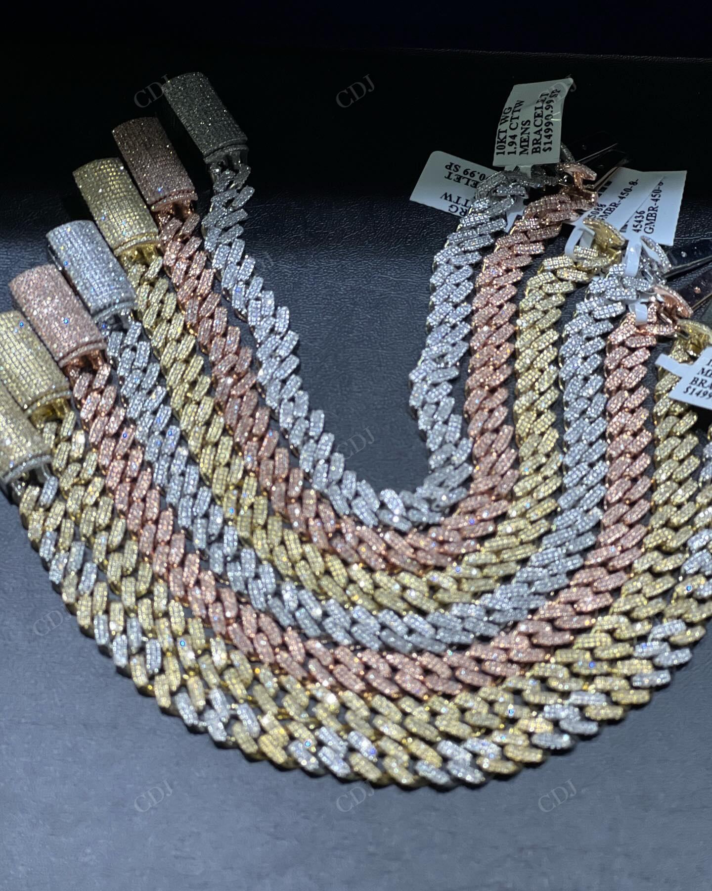 Wholesale Custom Hip Hop Cuban Curb Link Men Miami Gold Diamond