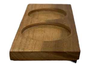Bandeja de soporte de vidrio de madera hecha a mano y duradera, perfecta para servir bebidas, elegante bandeja ecológica para el hogar o el entretenimiento - Product Image 2
